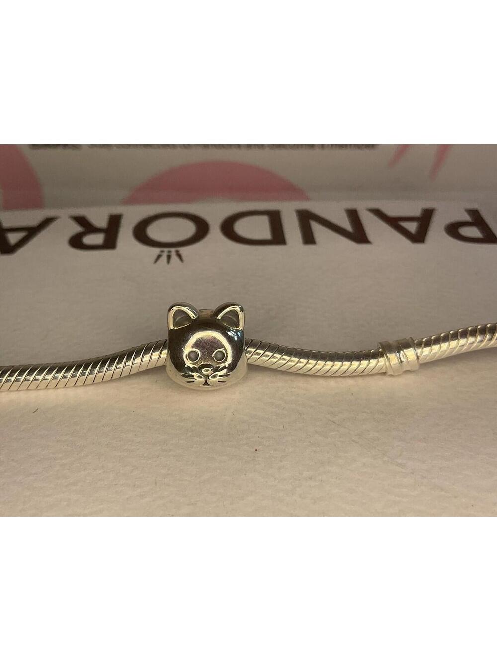 Pandora Cat Head Charm Retired